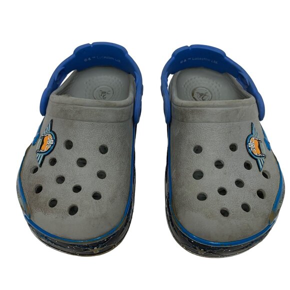 Crocs Star Wars Wings Classic Slip On Rubber Clogs Play Shoes Gray Child Size 8 - Picture 2 of 7